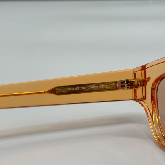 NEW BV1122S 007 BOTTEGA VENETA ORANGE BROWN CAT EYE WOMEN SUNGLASSES - Picture 9 of 11